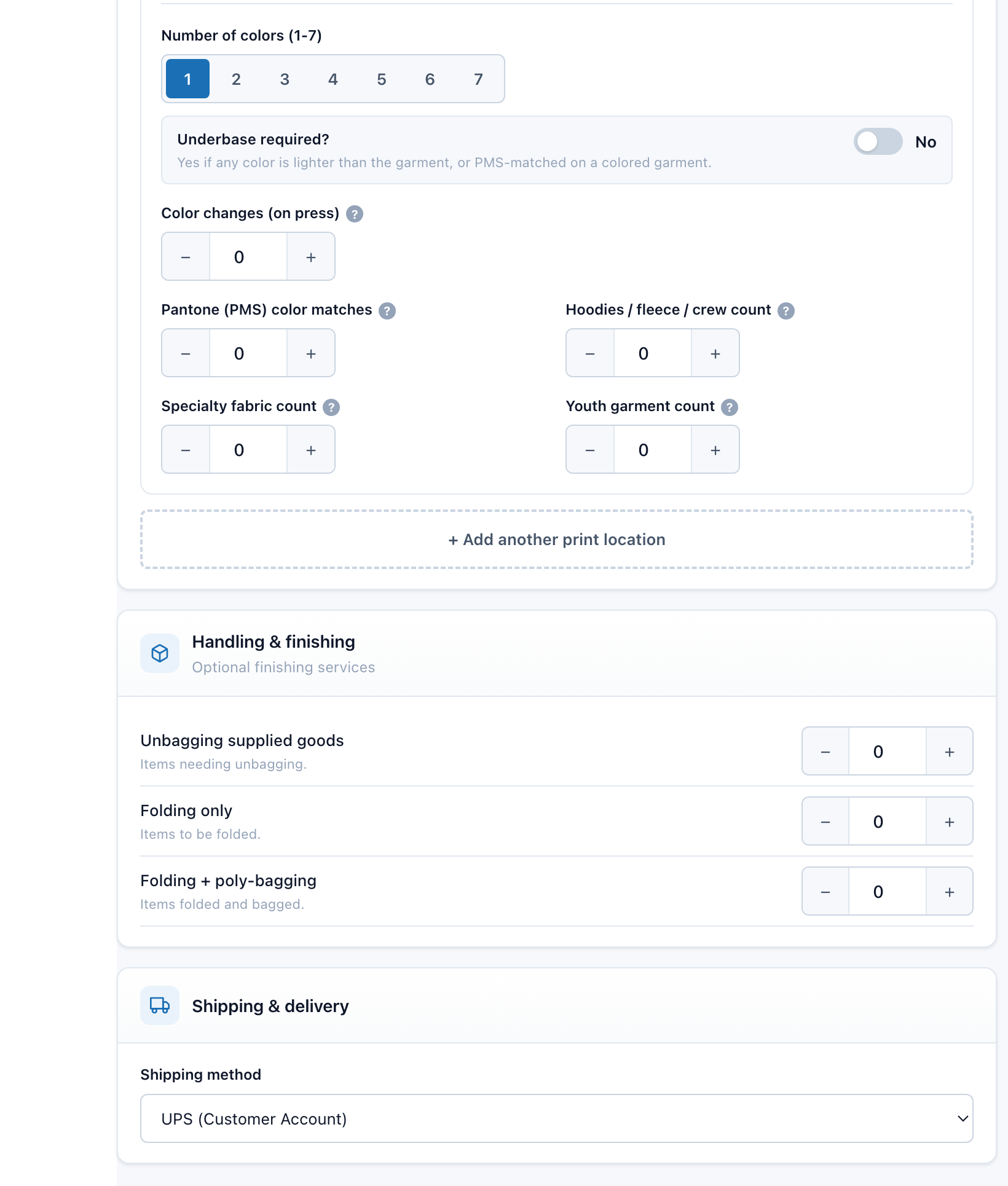 ScreenTek calculator pricing a job